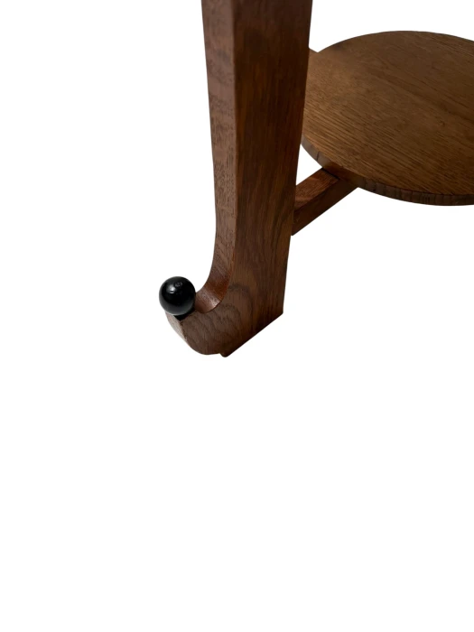 Art Deco Amsterdamse School Oak Side Table, 1920s